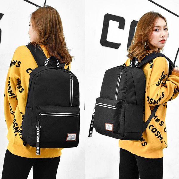 

new girls lightweight waterproof nylon backpack fashion trend youth computer bag portable leisure simple commute backpack