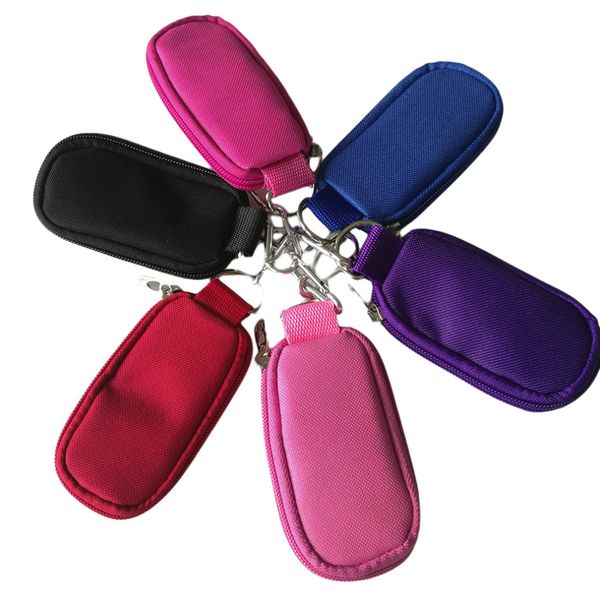 

canvas cosmetic bag zipper solid cosmetic case women travel carrying bottle holder bag make up toiletry organizer case