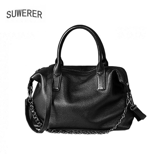 

2020 genuine leather crossbody bag new fashion first layer cowhide soft leather shoulder bag chain