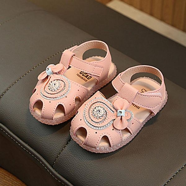 

summer baby girl breathable anti-slip hollow design flower shoes sandals toddler soft soled shoes new hvlv, Black;red