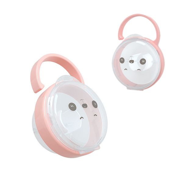 

baby pacifier nipple cartoon expression nipple storage box portable kid travel case soother container holder pacifier dummy box