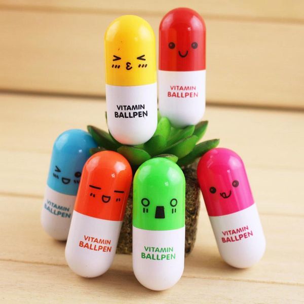 

1 шт. милый тип ручка шариковая ручка металлический шар синий и черный волшебная мода офис школа канцелярские товары, Blue;orange