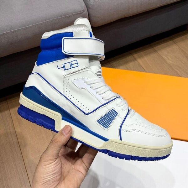 

triple leather sneaker men high vintage sneaker women shoes luxury des chaussures red white leather flat shoes lace-up star flowersl21 wsq12, Black