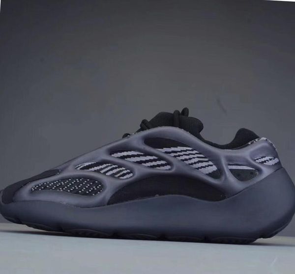 

new kanye west foam runner 700 v3 azael black sneakers for mens black grey white grey green white skeleton running shoes man light trainers