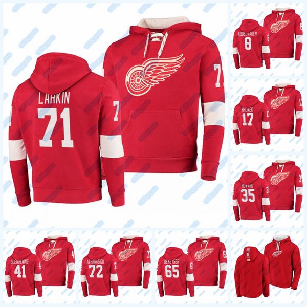 

dylan larkin detroit red wings hoodie jersey albin grewe albert johansson robert mastrosimone antti tuomisto moritz seider athanasiou jacket, Blue;black