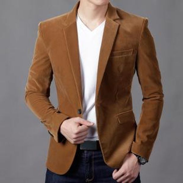 

новая мода мужская повседневная тонкий полосатый вельветовый блейзер пальто, маленькая куртка для мужчин весна осень, 4 цвета, размер m-xxxl, White;black