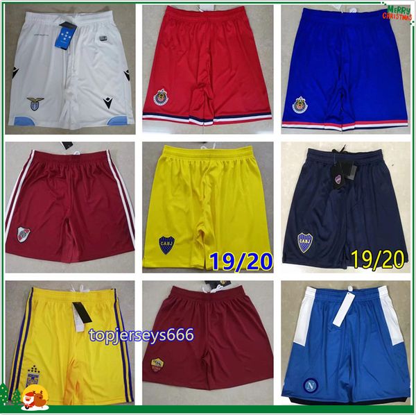

19 20 mens lazio boca juniors river plate soccer shorts 2019 2020 chivas napoli as roma football shorts europe size s-xl, Black;red