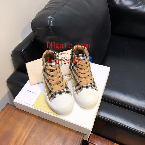 

kids shoes Children Classic Plaid canvas uppers All-match Outdoor Run Boy Leisure Sneakers High Quality