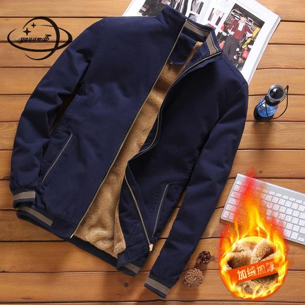 

мужские куртки весна осень мужские пальто одежда стенд воротник молния шерсти liner ребро втулки широкий талией верхняя одежда искусственные, Black;brown