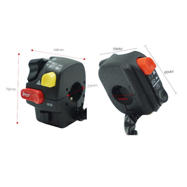 

1 pair of motorcycle seat modification multi-function switch conversion seat motorcycle handlebar switch