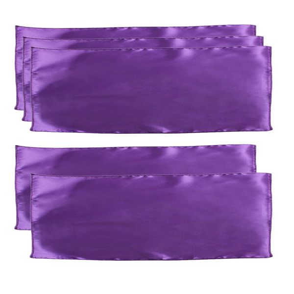 

5pcs 30x275cm plain satin table cover decor for banquet