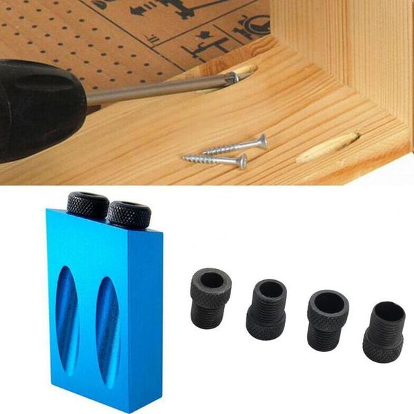 

oblique hole locator drill bit 14pcs/ 9pcs woodworking guide jig tool puncher set carpentry kit drill hole diy pocket n0h3