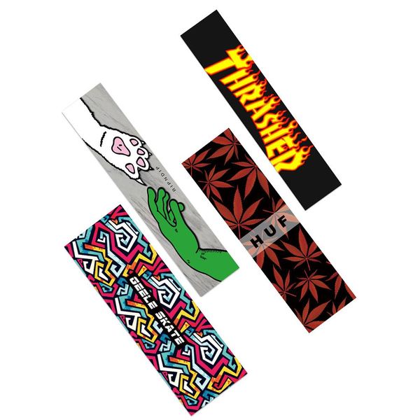 

85*24cm double rocker sandpaper scooter sticker wear resistant sand sticker skateboard decoration riding accessories