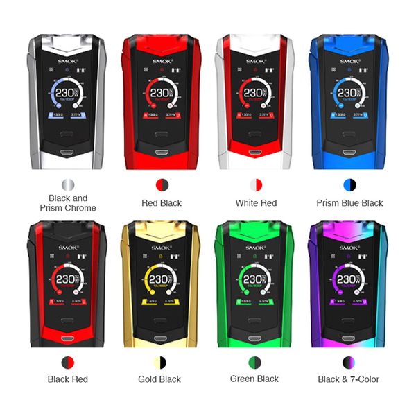 

Оригинальный SMOK Виды 230W TC Box Mod Ecigarette Двойная батарея 18650 Vape коробка мод комплект для Смок Novo 2 х нас склад