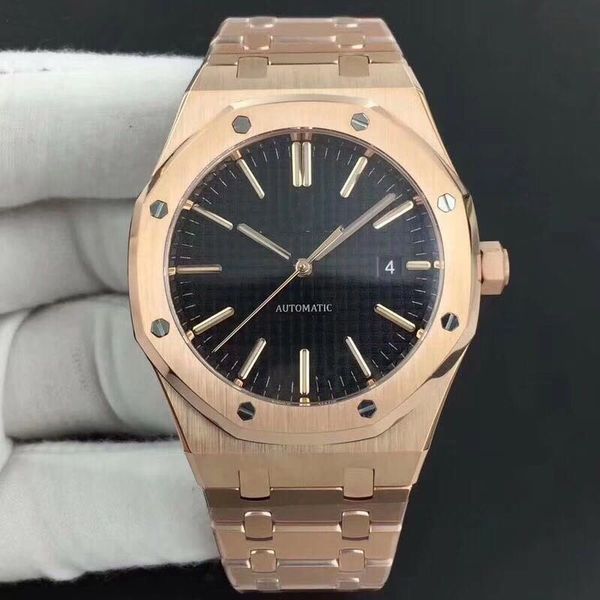 

41mm watch men royal 15400 sport automatic mechanical watches men oak sapphire crystal watch 1, Slivery;brown