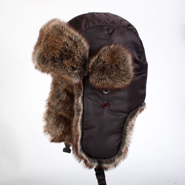 

outdoor men women coldproof cap sports camping hunting hiking winter warm windproof protective ear flaps male lady cotton hat, Black;white