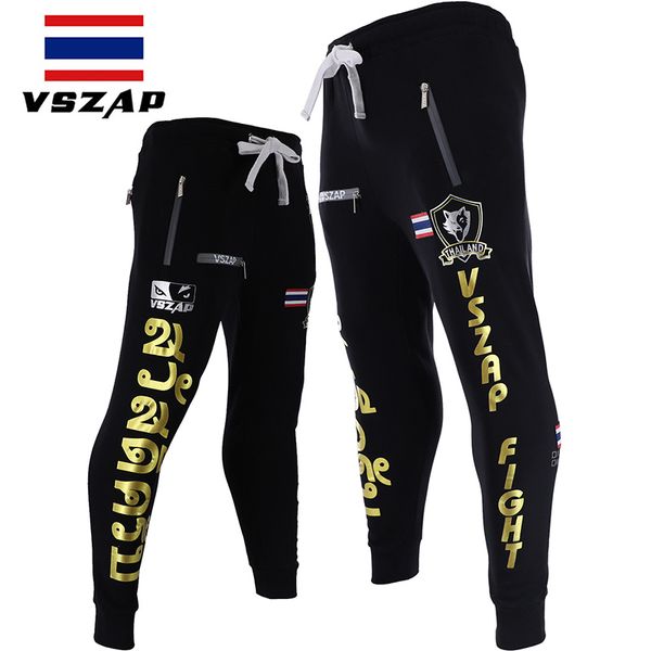 

vszap fighting pants men shorts sports training and competition pants muay thai boxing shorts gym trousers running, Blue