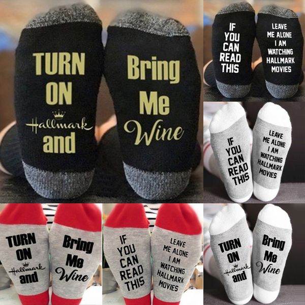 

christmas sock 6 styles letter printed knee high socks men women alphabet sock sports yoga sock christmas decoration stockings jy720, Pink;yellow