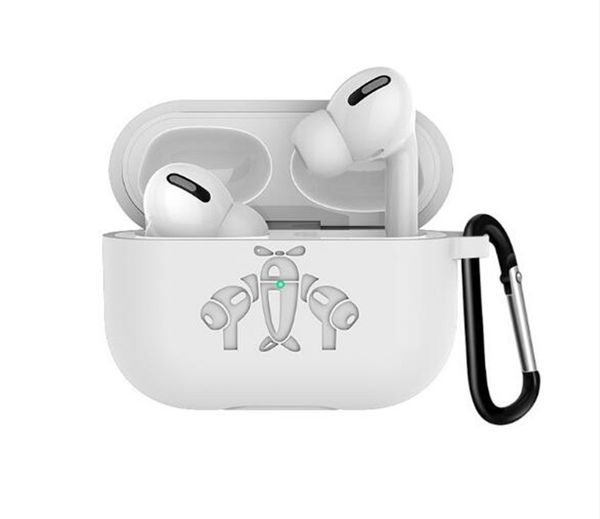 

for airpods pro case tpu soft case super protector earphone pouch for air pods 3 anti lost hook clasp keychain