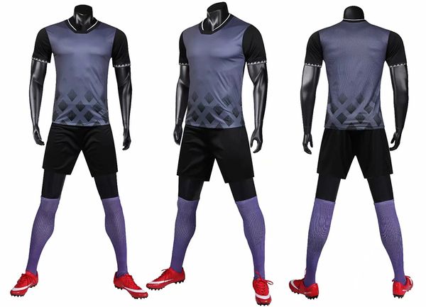 

libo 2020 soccer sets men football wear personality customized 5color football jerseys diy teams logo soccer suit with pocket, Black;blue