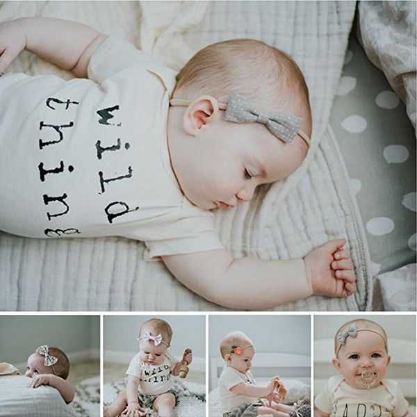 

baby headband hairband soft elastic baby headbands bow hair accessories 6 styles