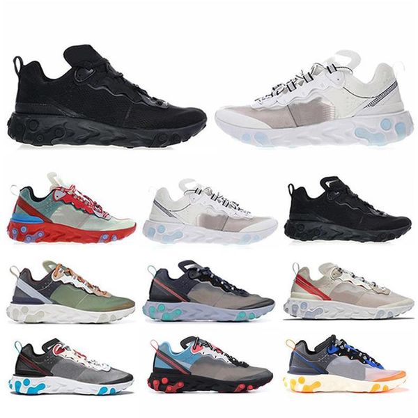 

athletic react element 87 dark grey p blue men women running shoes 87s out fashion luxury mens women designer sandals shoes