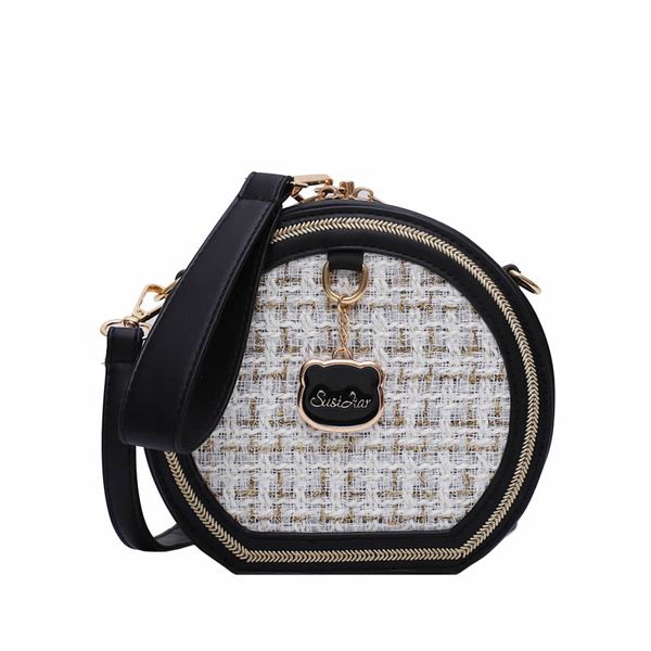 

женской кругового messenger сумка сумки мода портативный diagonal мешок личность wild цвет solid простого круглый плеча сцепление сумка