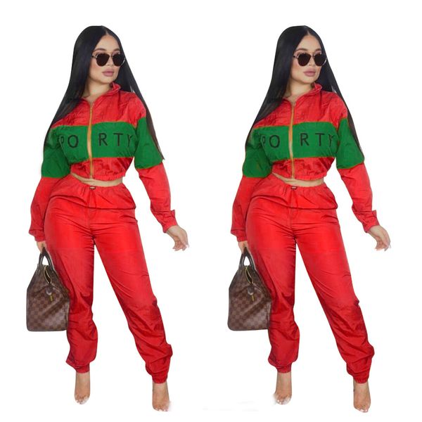 

женщины роскошные спортивные костюмы 2019 взрыв активный письмо печати из двух частей набор для женщин модельер женские спортивные костюмы р, Gray