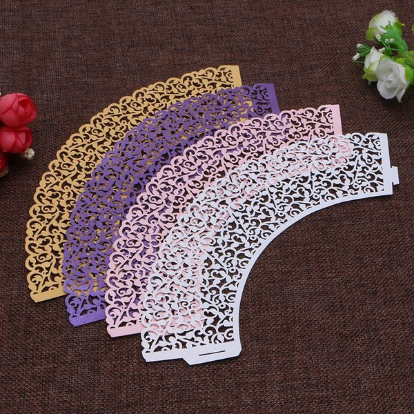 

50pcs cupcake wrappers muffin cake wraps cases wedding birthday party home decor d08d
