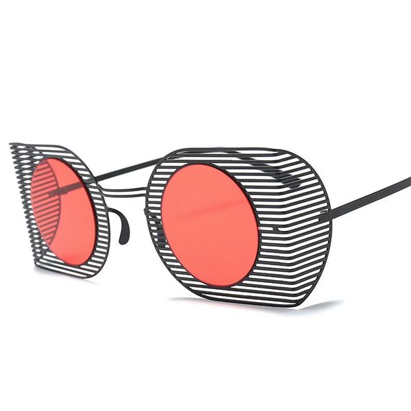 

cross border special sunglasses european and american personalized mesh sunglasses 2020 new trend glasses, White;black