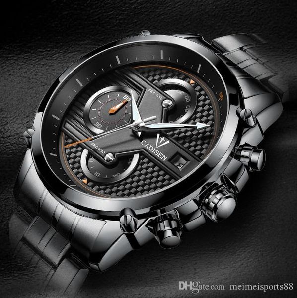 

mens table three-eye multi-layer three-dimensional face men's watch multi-function quartz watch stainless quartz wristwatches luxury wa, Silver