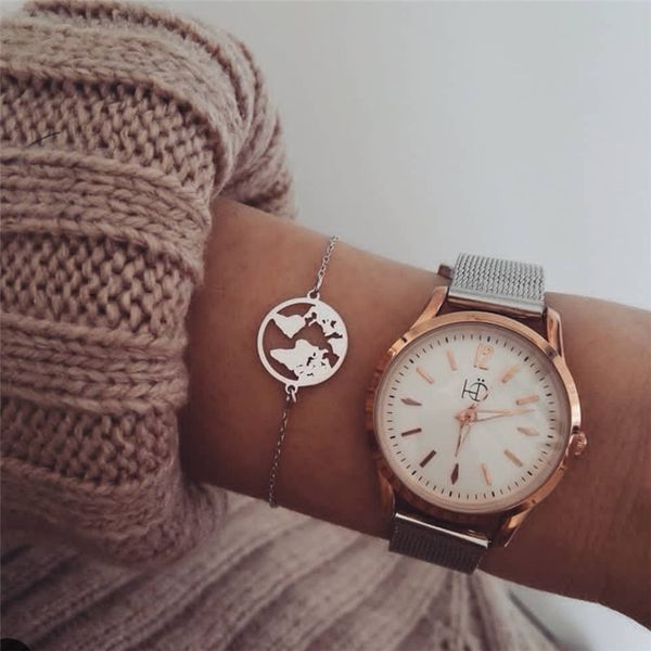 

bohemian fashion gold silver chian bracelets for women girl new 2019 charm simple bracelets jewelry, Black