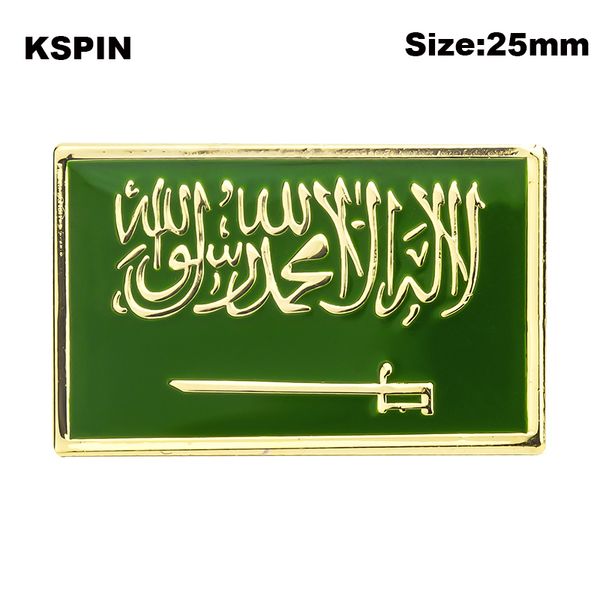 Saudi-Arabien Flagge Abzeichen Brosche Natinal Anstecknadeln Flagge Anstecknadeln Landesflagge Abzeichen XY0595