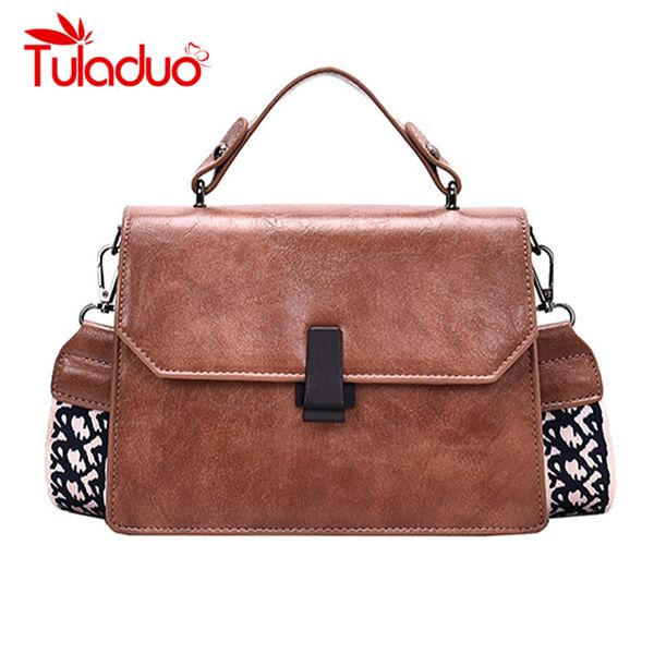 

лоскут женщины посланника сумки широкий ремень высокого качества crossbody сумка кожа pu засов малый женщина плеча черная сумка сумки