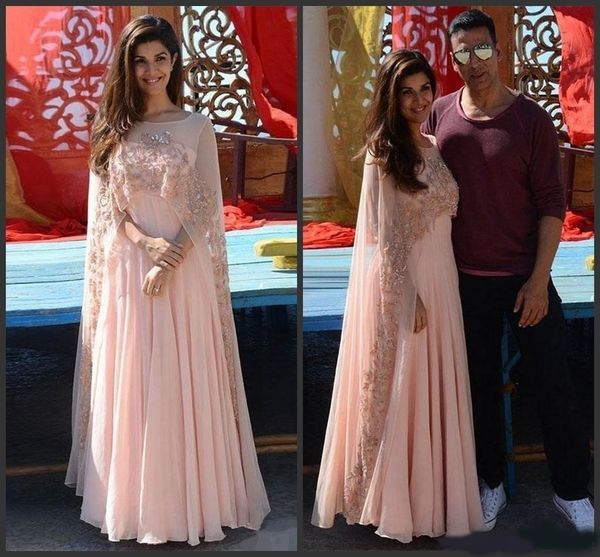 

pink chiffon wrap a line elegant dresses evening wear formal prom gowns beads lace applique vestidos de quinceañera abiti da sera, Black;red