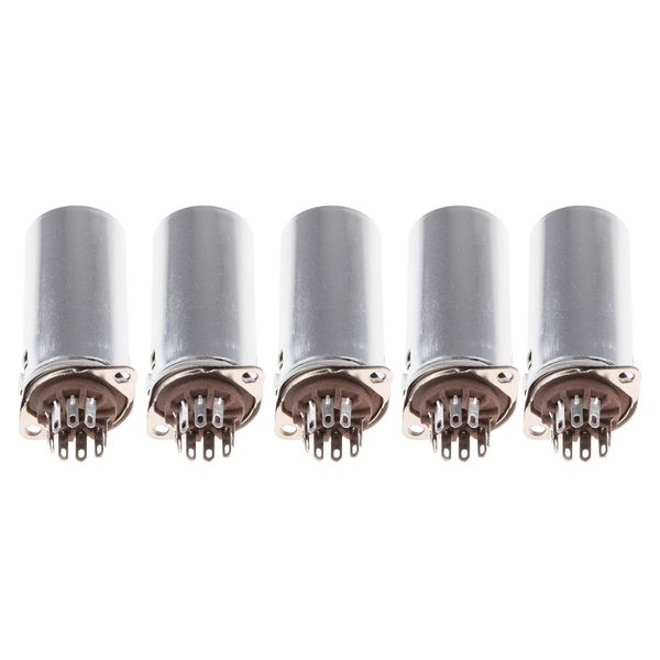

5x 9pin vacuum tube socket w/ aluminum for 12ax7
