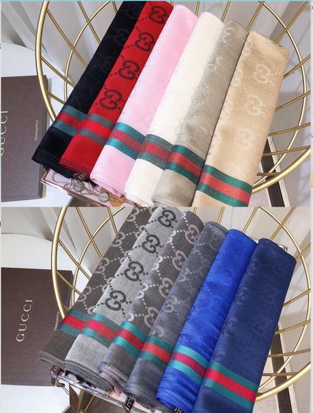 

2019 the selling japanese and korean cartoon little girl dog english love pattern cute simple elegant fashionable elegant scarf, Blue;gray