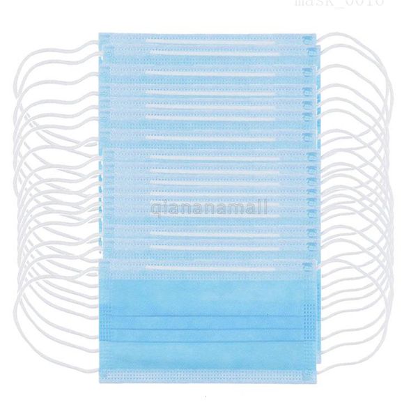 

запас 50шт!дизайнер в одноразовом лице meltblown non сплетенные маски три слоя пыли водонепроницаемая маска быстрый транспорт оптовая продаж