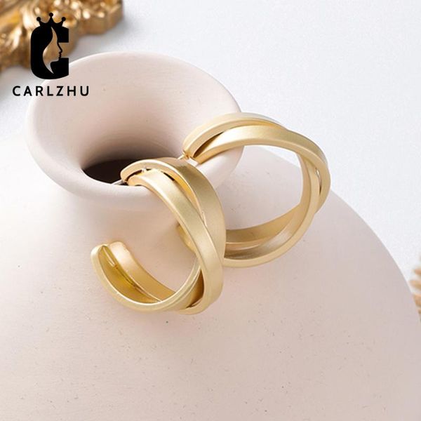 

2020 vintage matte gold shaped hoop earrings for women korean fashion geometric small circle loop earrings jewelry, Golden;silver