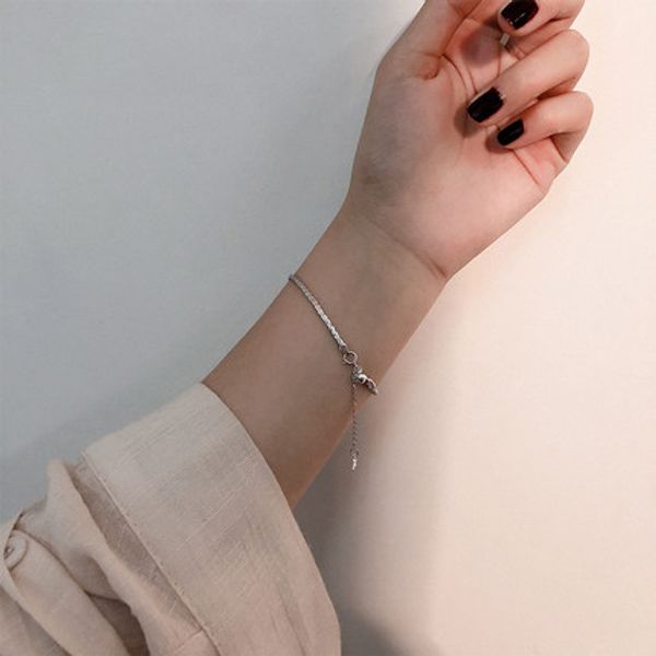 

sl001 fine toss bear 925 sterling silver spanish gemstone bear version bracelet jewelry women's bracelet wholesale price, Golden;silver