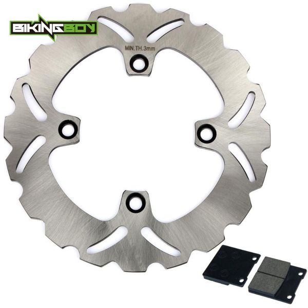 

bikingboy rear brake disk disc rotor pads for zx12r ninja 00 01 02 03 04 05 06 zx-12r zx12-r zx 1200 230mm motorcycle