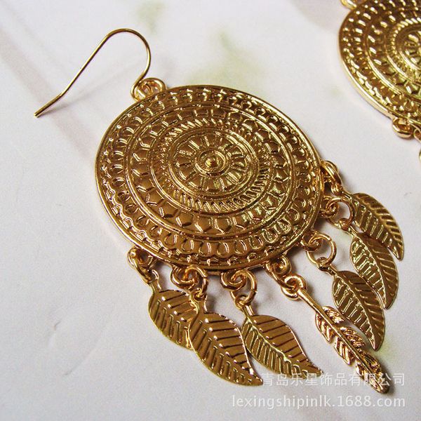 

bohemian women's earrings alloy tassels earrings europe and america fashion and personality versatile ear rings, Silver