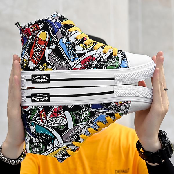 

2020 fashion leather platform women men casual shoes sports sneakers mens trainers printing designer shoes homemade brand made in china, White;red