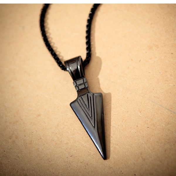 

stainless steel black necklace mens chians pendant jewelry on the neck gift for mens accessories fashion personalized wholesale, Silver