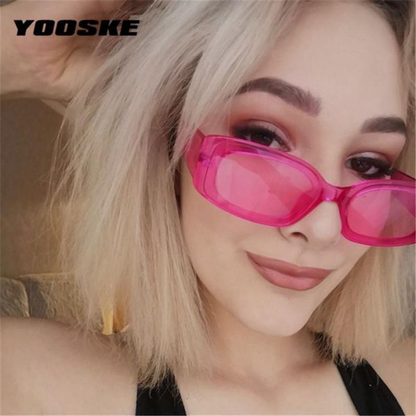 

yooske vintage small square sunglasses women brand designer retro sunglass rectangle sun glasses female candy color eyewears cljeh
