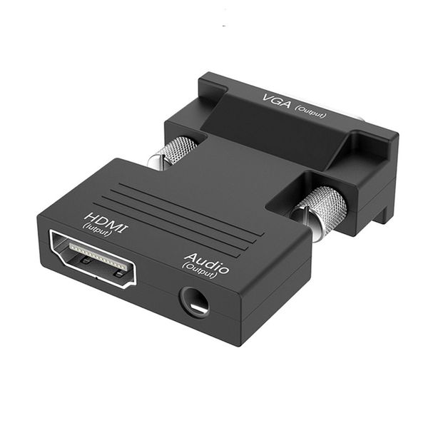 

robotsky 1080p hdmi to vga adapter digital to analog audio video converter cable for pc laptv box projector