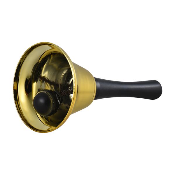 

gold hand bell loud call bell jingles ringing for wedding events decoration food line alarm christmas gift