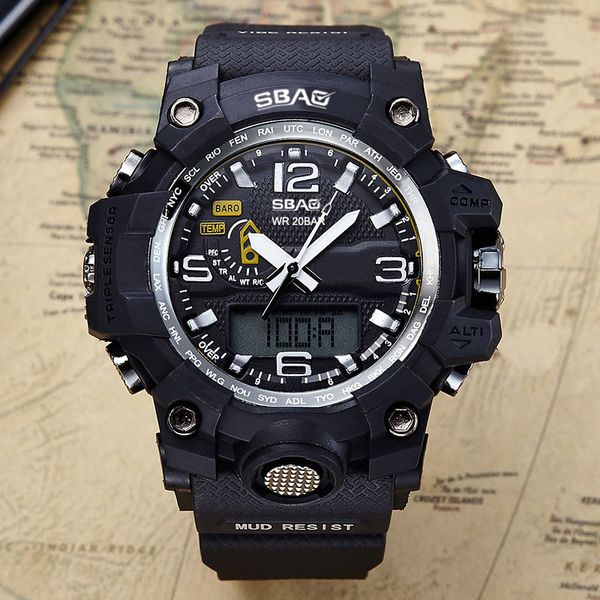 

double treasure genuine new watch fashion student sports multi-function electronic watch couple's popular men's waterproof table