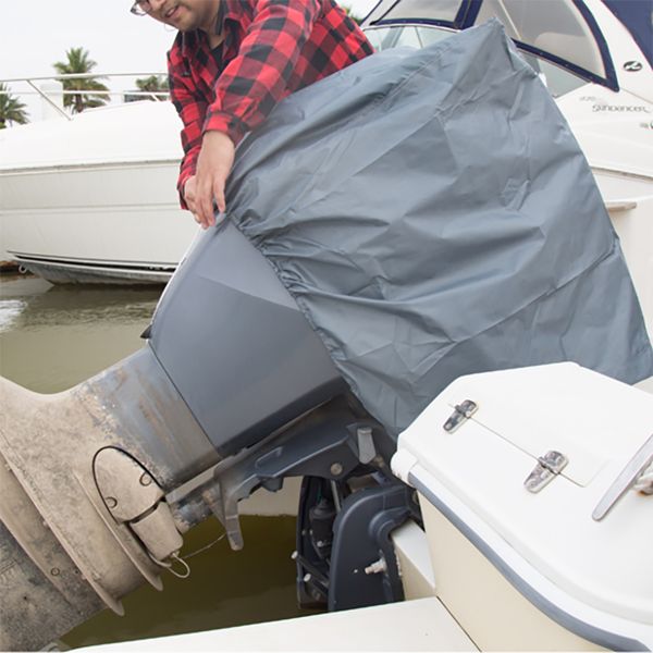 

1pc heavy-duty oxford fabric rainproof waterproof cover canvas cover for boat outboard motor