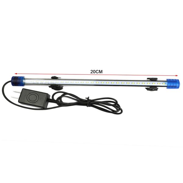 

2 colors aquarium fish tank led light amphibious use white blue/ red blue green light color submersible waterproof clip lamp